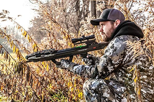 Killer Instinct Boss 405 Crossbow Pro Package with 4x32 IR-W Scope, Rope Cocker, String Suppressors, 3-Bolt Quiver, 3 Hypr Lite Bolts and Field Tips, Stick of Rail Lube