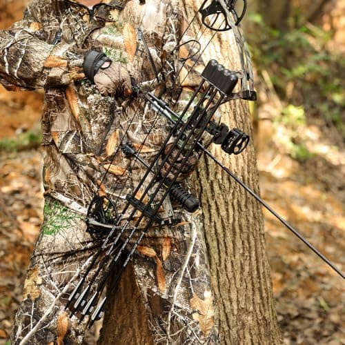 Compound Bow Package for Youth & Adults,Beginners and Women,22.5"-30" Draw Length,10-50 Lbs Draw Weight,290fps,Limbs Made in USA,Hunting Bow Archery Set