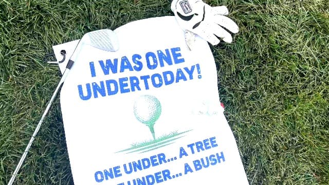 I'm Just Using My Golf Words Funny Microfiber Towel with Clip for Golfer, Mother's Day Birthday - Pink Flamingo Accessories for Women Golf Lover Mom