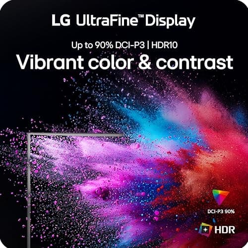 LG 32UR500K-B Ultrafine 32-inch 4K UHD (3840x2160) Computer Monitor HDR10 Built-in Speaker x2 OnScreen Control Reader Mode Flicker Safe Borderless Design HDMIx2 DisplayPort Black