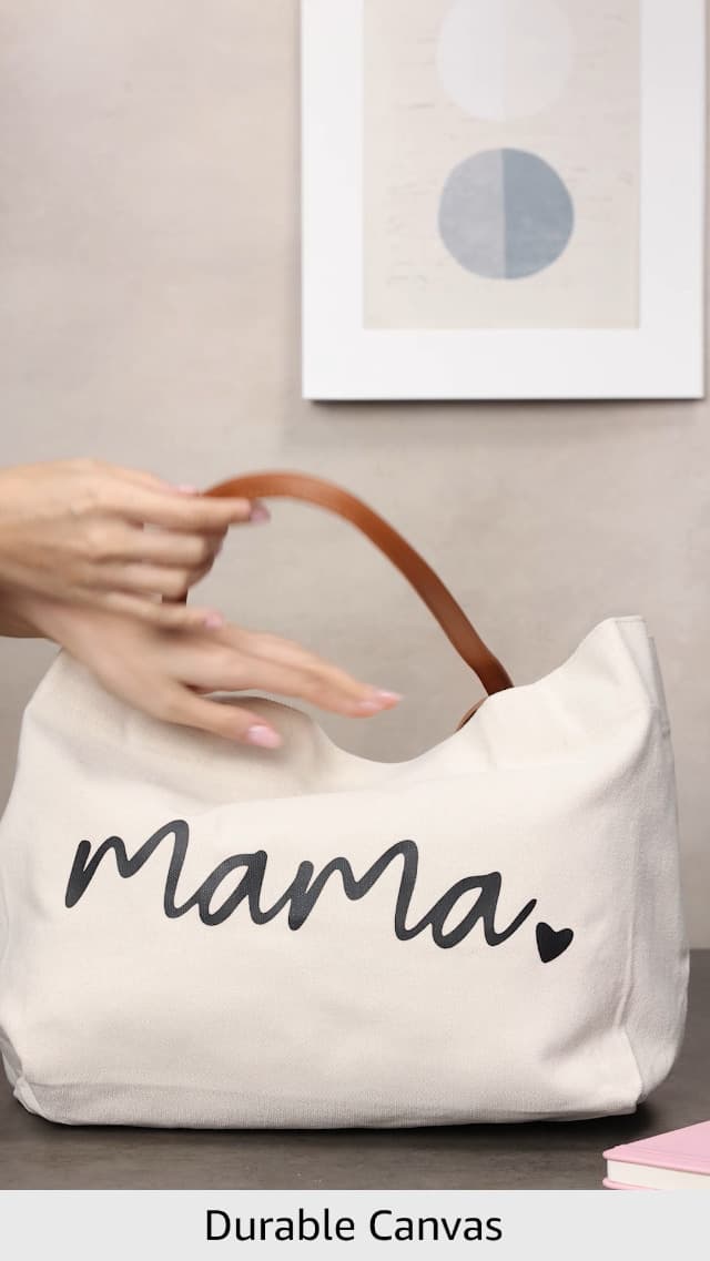 Mom Mama Bag Mother Gifts Momlife Tote for Hospital, Shopping, Beach, Travel
