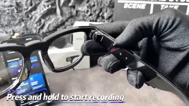 AI Translation Smart Glasses with 800W Camera, ENC Noise Cancelling Bluetooth 5.0, Real-Time Multilingual Translation (25 Languages), ChatGPT Compatible for Travel & Business (Black)