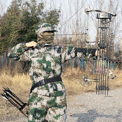 Archery Compound Bow Set 20-70 LBS, Draw Length 19"-31", up to IBO 320 fps, Hunting Compound Bow with All Accessories for Archery Hunting Target Shooting Practice RTH