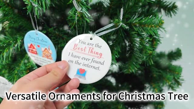 Christmas Ornaments 2025,Neighbor Gifts Merry Christmas Ornament Neighbors Gift Ideas for Neighbors Best Friends Women Boyfriend Girlfriend Xmas Tree Decor(Neighbor Ornaments)