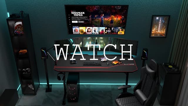 GTPLAYER Gaming Chair, Computer Chair with Footrest and Lumbar Support, Height Adjustable Game Chair with 360°-Swivel Seat and Headrest and for Office or Gaming (White)