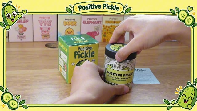 60 Positive Pickle Cards Jar, Stocking Stuffers, Xmas Christmas White Elephant Gifts for Teenage, Women, Adults, Mom, Teachers, Sisters, Friends, Teen Girl Gifts Trendy Stuff