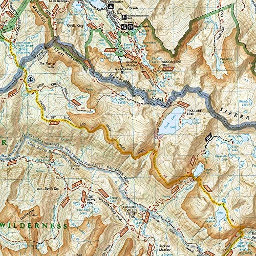 Mammoth Lakes, Mono Divide Map [Inyo and Sierra National Forests] (National Geographic Trails Illustrated Map, 809)