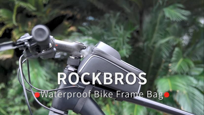 E-Bike Accessories for Men Women Compatible Phone Under 7” Straps Fit All Frames ROCKBROS Bike/Bicycle Phone Front Frame Bag, Waterproof, Tube Cycling Pouch B079QKP848