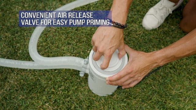 INTEX C530 Cartridge Filter Pump for Above Ground Pools: 530 GPH Pump Flow Rate - Auto Timer - HydroAeration Technology - Includes Type A Filter Cartridge - Turnover Rate/System Flow 475 GPH