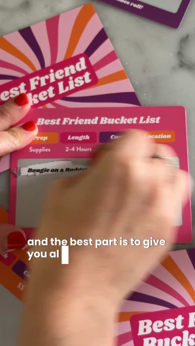Best Friend Bucket List Scratch Off Cards – 35 Fun Adventure Date Ideas for Friends – Unique Gift for Women, Besties, or BFFs – Fun Friendship Gift for Birthdays or Holidays
