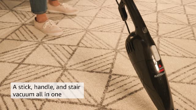 Bissell Featherweight Stick Lightweight Bagless Vacuum with Crevice Tool, 2033M, Black