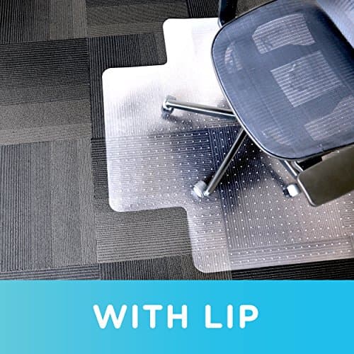 Dimex Office Chair Mat for Low Pile Carpet with Lip, 36" x 48", Clear
