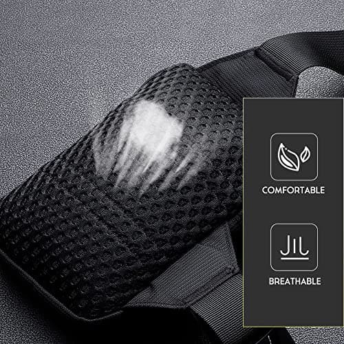 simptech Mini Crossbody Sling Bag Chest Bag Dual Pocket Water Resistant Fanny Pack Running Phone Holder for Men Women Workout Travelling