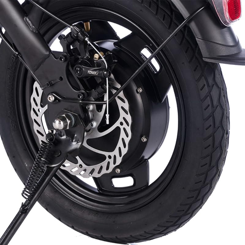 14-inch Folding Electric Bicycle, 330 Pound Load-bearing Capacity, 20 Mph, 18-28mile Range, 48V Lithium Battery, Front Headlight & Disc Brake, Alloy Steel Frame, City Commuting, Sturdy Structure,