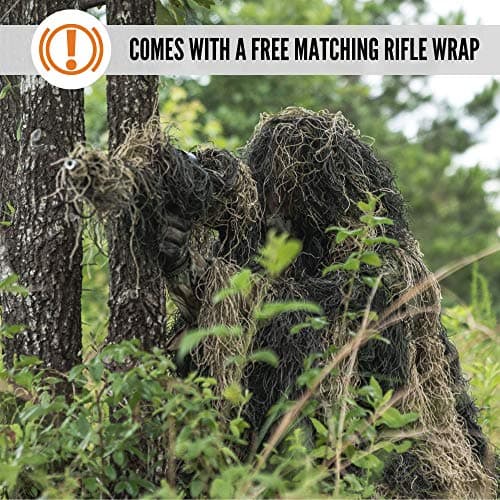 Arcturus Warrior Ghillie Suit - Camouflage Hunting Suit for Men, Military, Hunters, Snipers & Airsoft