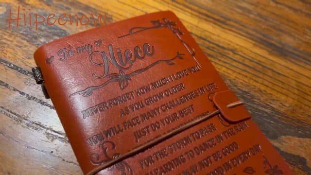 Hiipeenow Brother Gifts from Sister, Leather Travel Journal 140 Pages Presents, Birthday Graduation Christmas Valentines Fathers Day Wedding Day Gifts for Brother