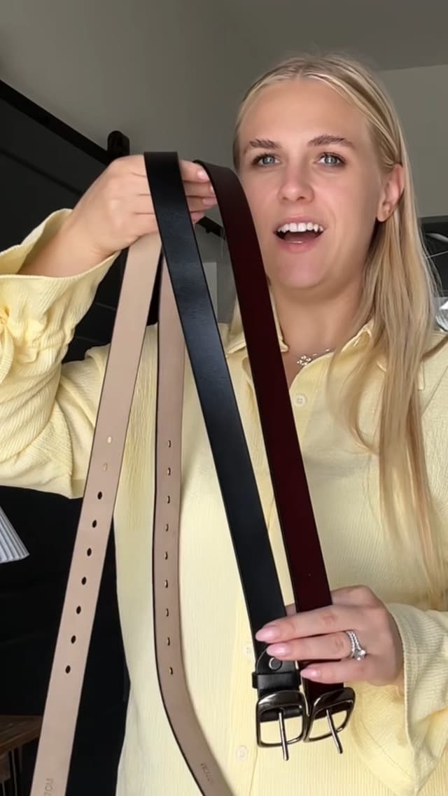 West Leathers [2 Pack] Leather Belt Women-Womens Leather Belt with Pin Buckle-Belts for Women for Jeans, Pants, Dresses