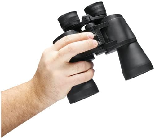 Bushnell Falcon 10x50 Wide-Angle Binoculars - Porro Prism, InstaFocus, BK7, Fold-Down Eyecups, Non-Slip Grip