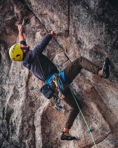 OutdoorMaster Climbing Helmet Rock Rescue Helmet Adjustable Lightweight Mountaineering Hiking Caving Helmet Adults Work Safety Helmet