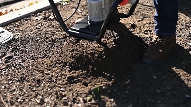 XtremepowerUS 1500W Electric Post Hole Digger Earth Auger Dig Hole Fence Post Hole Digging, Tree Planting with 6" Digging Auger Bit Set, 3/4" Shaft