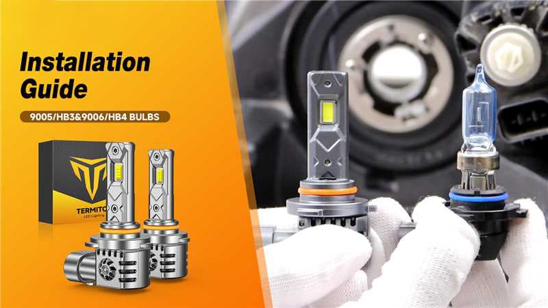 Termitor H11 9005 Light Bulbs Combo, 180000LM 1600% High and Low Beam Bulbs, 6500K White, 1:1 Mini Size H8/H9 HB3 Fog Light, 10 Years Lifespan, Plug and Play, Pack of 4.