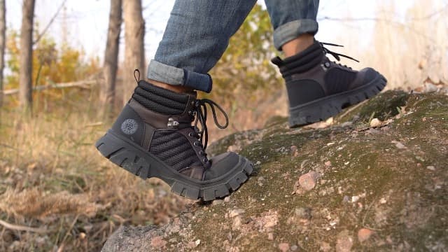 KELODON Waterproof Steel Toe Boots For Men-6 Inch Comfortable Mens Safety Work Boots Indestructible Steel Toe Shoes Lightweight Non Slip Puncture Resistant Industrial Construction Boot