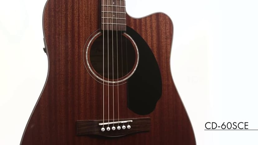 Fender CD-60SCE 12-string Dreadnought Acoustic Guitar, Natural