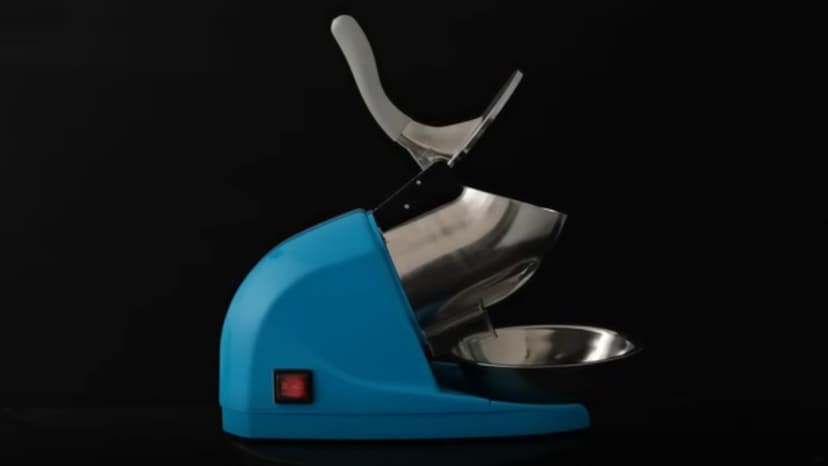 OKF Ice Shaver Prevent Splash Snow Cone Machine, Electric 3 Blades Shaved Ice Machine, 380W Ice Shaver Machine, 286lbs/hr Ice Crushers for Home Use, Ice Crusher with Free Ice Pick (Silver)