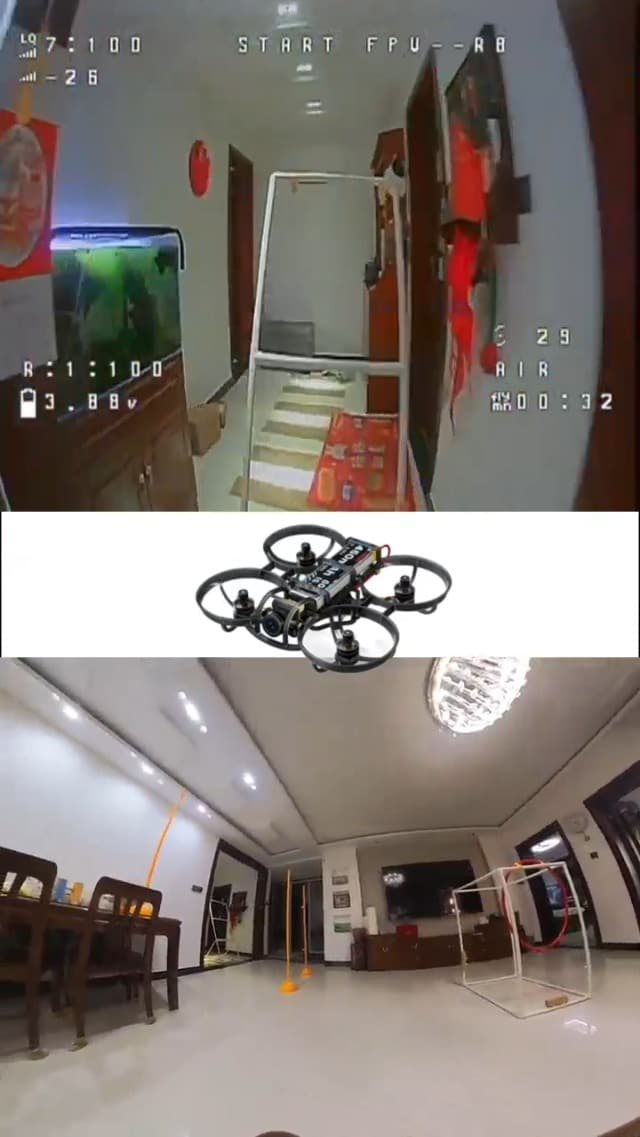 R8 ELRS Brushless Whoop Quadcopter, Ultralight 1S 80mm Micro FPV Drone BNF with 6 Port Battery Charger,2 Batteries Fly12 Mins for FPV Freestyle Racing Indoor Outdoor,FOV160°,Matrix G4 5IN1 FC,0802 20000KV Motor