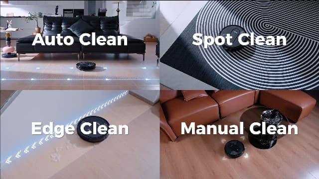 MONSGA Robot Vacuum Cleaner, 4000Pa Powerful Suction Robotic Vacuum, 3.2" Super-Slim, 140Min Runtime, Vacuum Robot for Hard Floor/Low Pile Carpet/Pet Hair, Remote/App/Voice Control, Schedule Clean