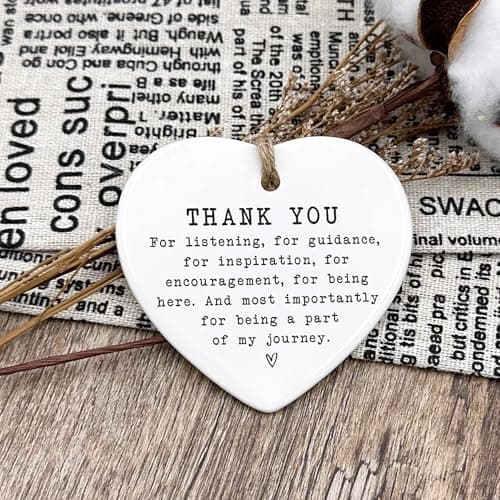 Thank You Gifts for Women & Men - Appreciation Gifts for Coworker - Ceramic Ornament