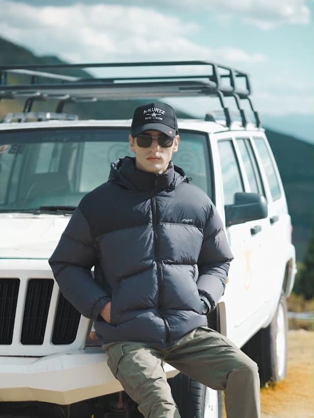 ZVX Goose Down Jacket, Warm and Soft Goose Down Jackets Men,Waterproof Windproof Unisex Down Jacket