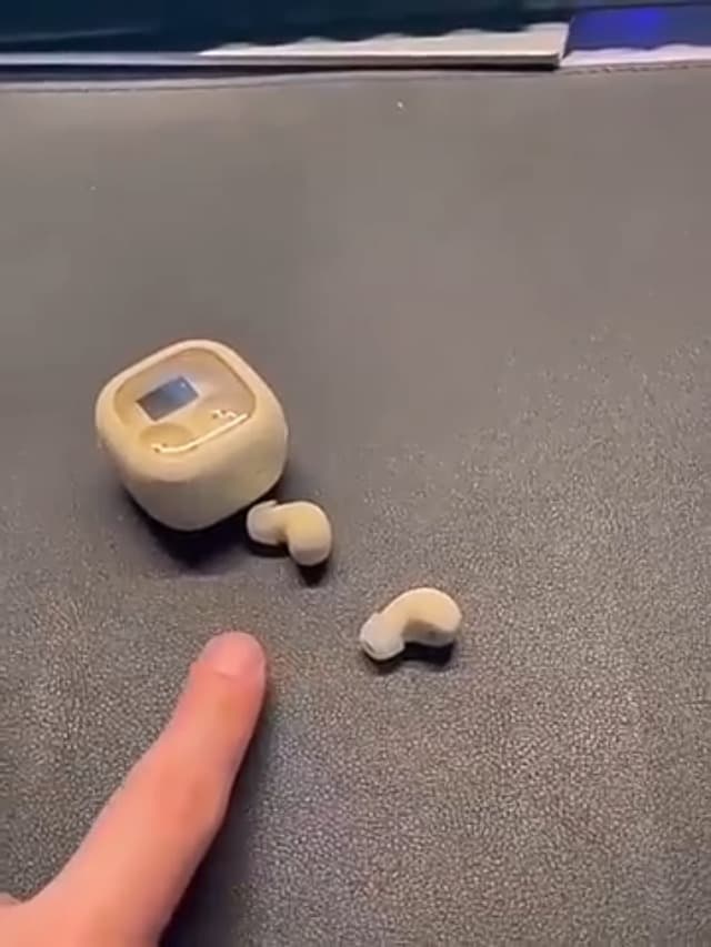 Wireless Smallest Sleep Earbuds, Ultra Small Earphones, Hidden Sleep Headphones, Noise Cancelling Earbuds, Ear Buds for Sleeping, Working, Hiking (Skin)