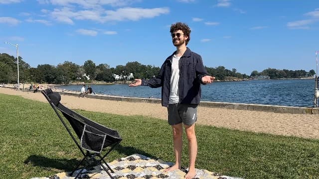 TOBTOS Portable High Back Camping Chair, Support 440 lbs, Ultralight Folding Chair with Head Support, Compact Backpacking Chair for Outdoor Camp Backpacking Fishing (Black)