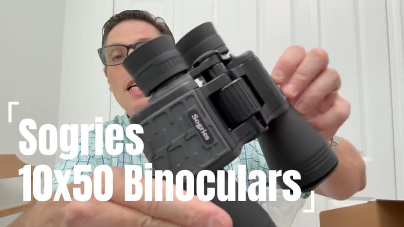 Sogries 10x50 Binoculars for Adults High Powered Waterproof Compact Binoculars for Bird Watching Travel Low Light Vision Hunting Stargazing Concert Sports Long Range Birding Binocular Gift for Him