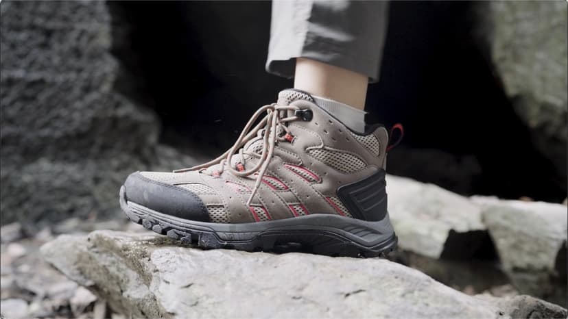 NORTIV 8 Women's Waterproof Hiking Boots Outdoor Trekking Mid Backpacking Mountaineering lightweight boots