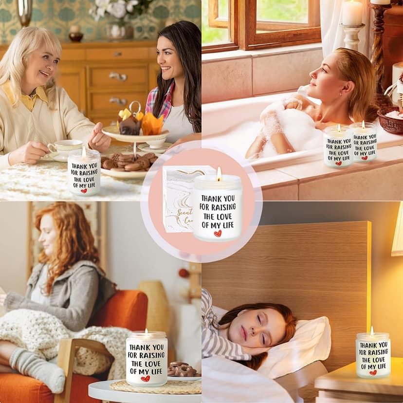 Best Christmas Gifts for Mother in Law Gifts from Daughter Son in Laws - Birthday Gift for Boyfriends Mom, Future Mother in Law Gift Wedding, Lavender and Eucalyptus Scented Candle