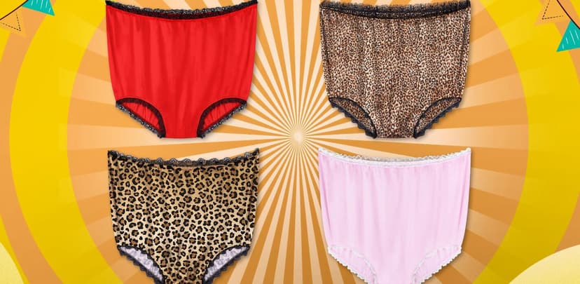 Big Undies Gag Gift Funny Big Underwear Mama Undies Plus Size Granny Panties White Elephant Joke Gift for Women Men