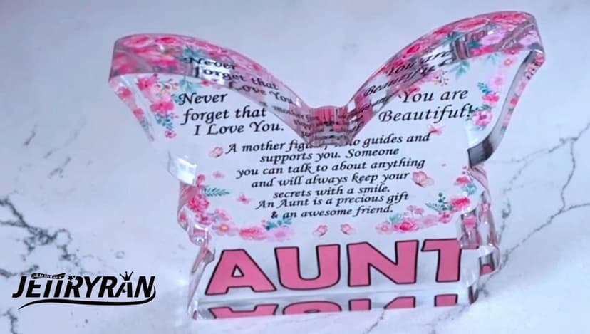 Birthday Gifts for Mom Birthday Gifts for Mom from Daughter Son, Mom Birthday Gift Ideas Unique Christmas Mothers Day Best Mom Ever Gift New Mom Single Mom Stepmom Butterfly Shaped Acrylic Plaque Sign