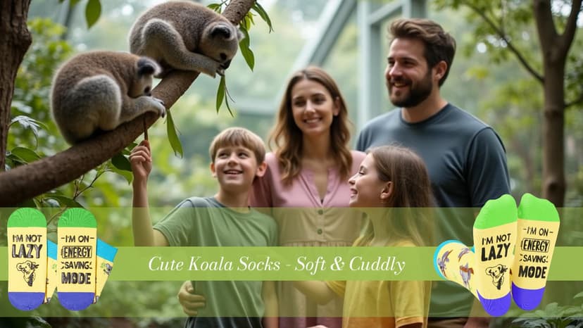Funny Gift Ideas for Men Women - Koala Panda Socks for Teens, Koala Panda Gifts, Novelty Silly Crazy Socks