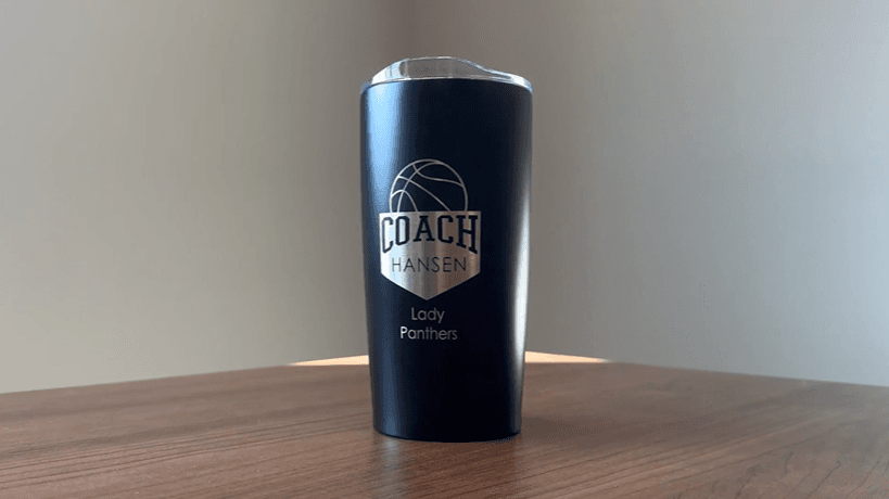 Lifetime Creations Engraved Basketball Coach Tumbler: Basketball Coach Thank You Gift Ideas, Appreciation Gift, Insulated Stainless Steel (Matte Black, 20 Ounce Travel Mug)