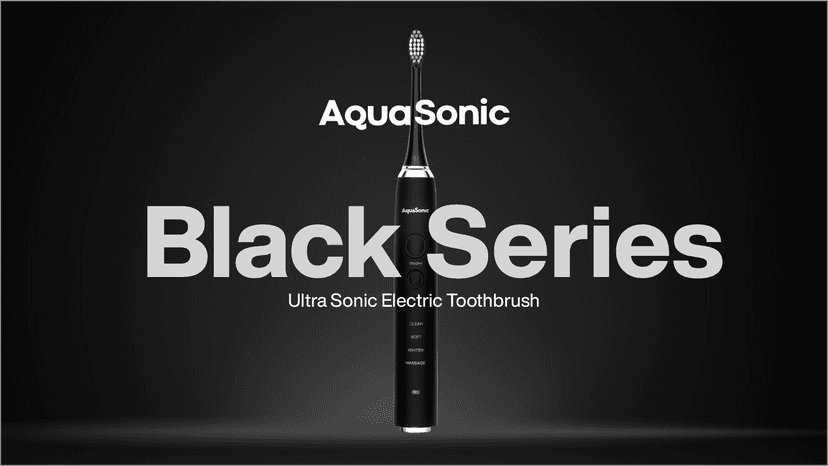 Aquasonic Black Series Ultra Whitening Toothbrush – ADA Accepted Electric Toothbrush- 8 Brush Heads & Travel Case – 40,000 VPM Electric Motor & Wireless Charging - 4 Modes w Smart Timer B072YVWBXH