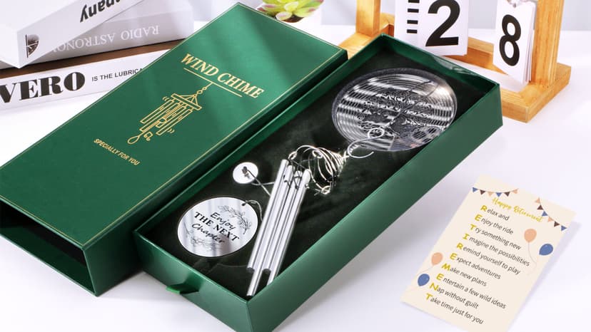 2026 Retirement Gifts for Women Coworker Teacher Nurse Boss Grandma Mom Friend, Retiree Gift Idea Leaving Going Away Gifts Retirement Gift for Women Men, Happy Retirement Wind Chimes Retired Gifts B0CHM6RJL5