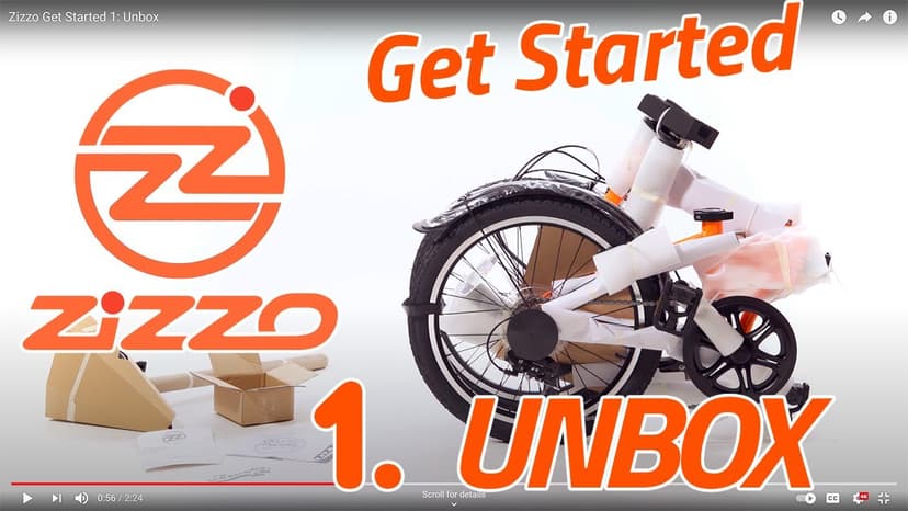 ZiZZO Campo 20 inch Folding Bike with 7-Speed, Adjustable Stem, Light Weight Frame
