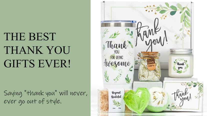 Liosenuiy Thank You Gifts for Women, Employee Appreciation Baskets for Coworkers, Thank You Gift Box Set for Teacher, Friends, Boss, Volunteer, Nurse, Appreciate Gratitude Farewell Going Away