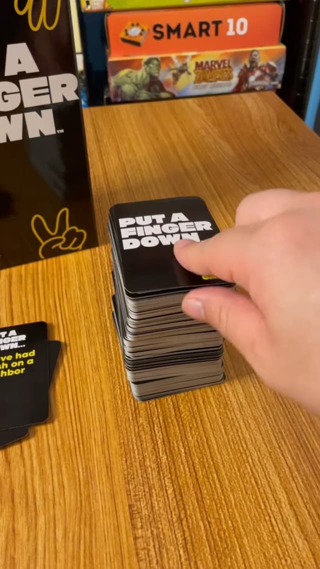 Put A Finger Down - Hilarious Party Card Game, Game Night, Parties, Big and Small Groups | Fun Social Icebreaker with 400 Cards for 2+ Players