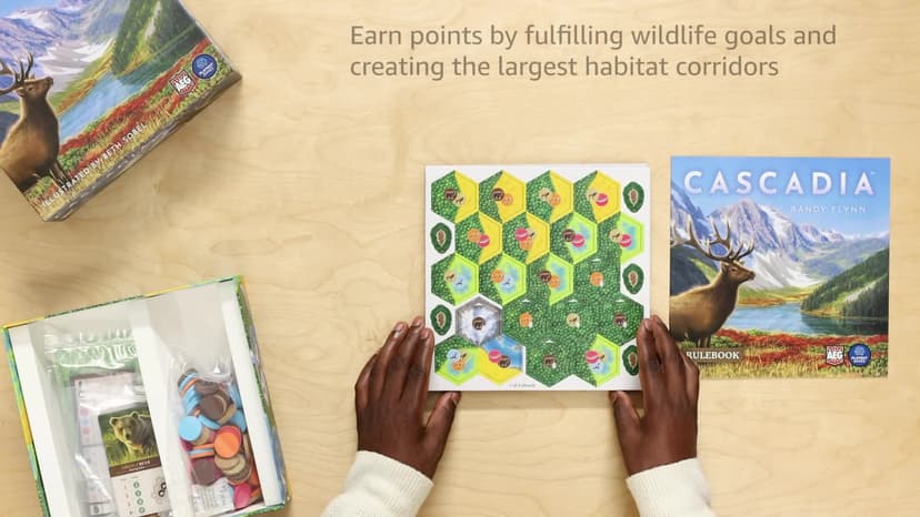 AEG & Flatout Games | Cascadia - Award-Winning Board Game Set in the Pacific Northwest | Easy to Learn | Quick to Play | Ages 10+