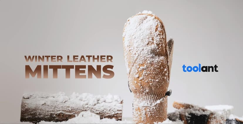 toolant Leather Ski Mittens, Winter Gifts for Men & Women, 3M Thinsulate, Waterproof & Durable for Snowboarding, Outdoors