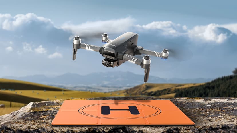 Holy Stone HS600 2-Axis Gimbal Drones with Camera for Adults 4K EIS, Integrated Remote ID, 20000 FT Range Transmission, GPS Drone with Brushless Motors, 4K/30FPS, Follow Me, Level 6 Wind Resistance