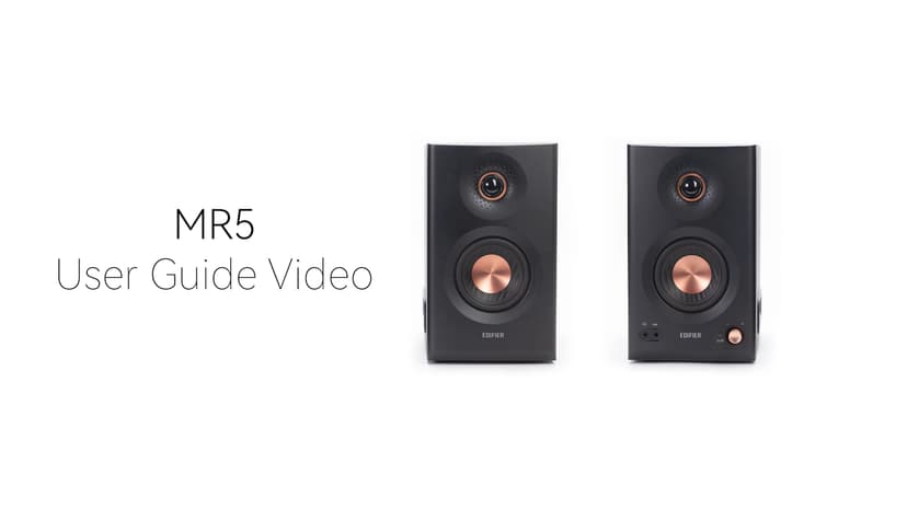 Edifier MR5 2.0 Studio Monitor Bookshelf Speakers, 110W(RMS), Hi-Res Audio, Bluetooth 6.0, 3-Way Active Design, Room Compensation, XLR/TRS/RCA Inputs, Compact Size for Home Studio & Music - Black